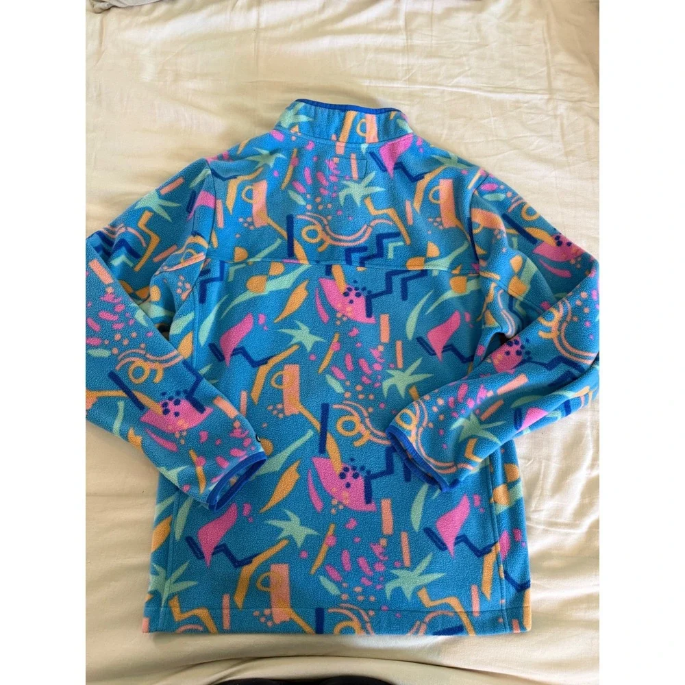Chubbies The Apres Party Fleece Quarter Zip Pullover XXL Retro Vaporwave Y2K‎